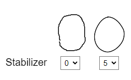 The stabilizer in Kleki's toolbar.