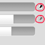The pressure toggle next to the brush size slider.